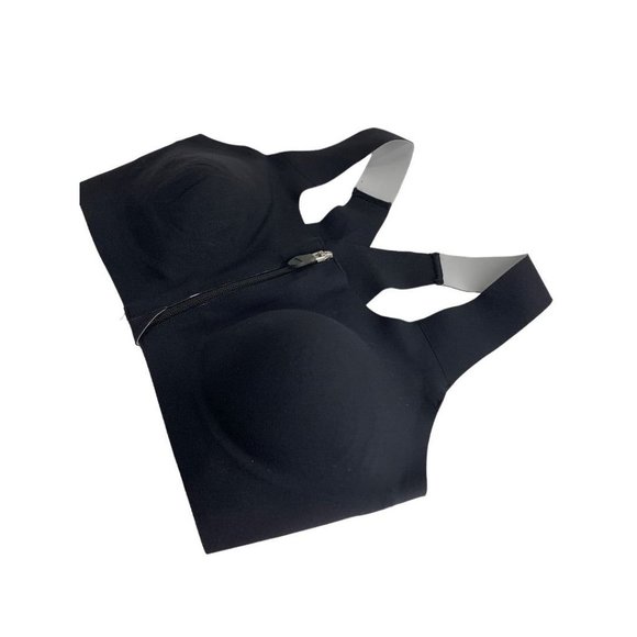 32C Brooks Dare Zip Racerback Running Sports Bra Front Zip S20 Style 350075 - Picture 3 of 10